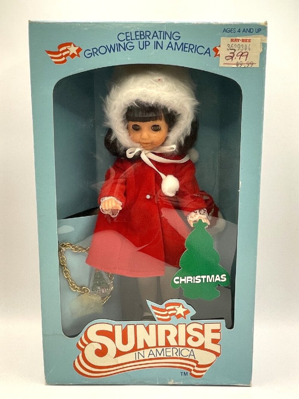 Vintage 1982 Sunrise in America Doll Christmas with Charm Bracelet - New in Box
